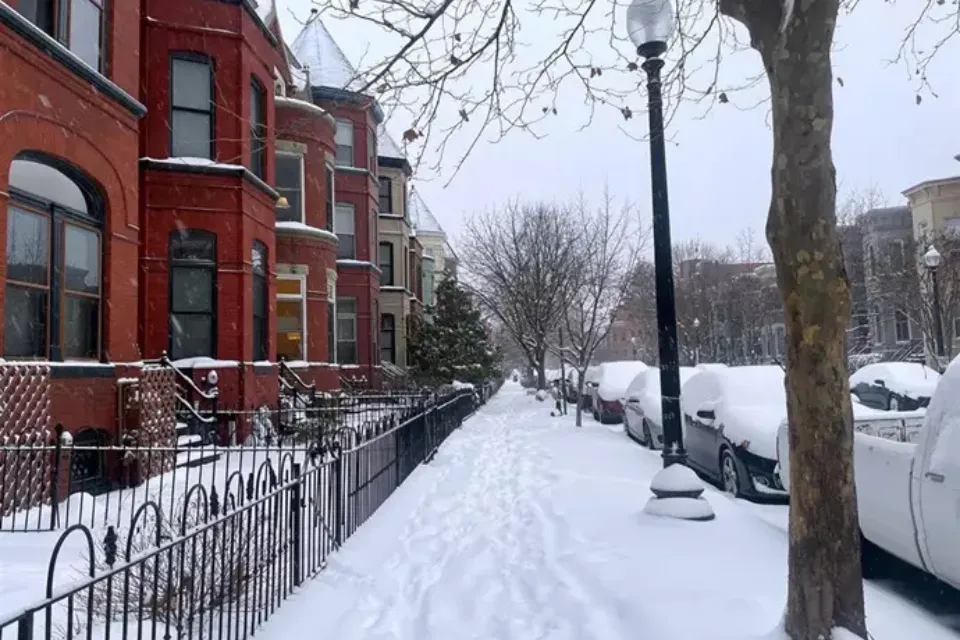 Una calle nevada de Washington, Estados Unidos - Europa Press/Lena klimkeit/DPA