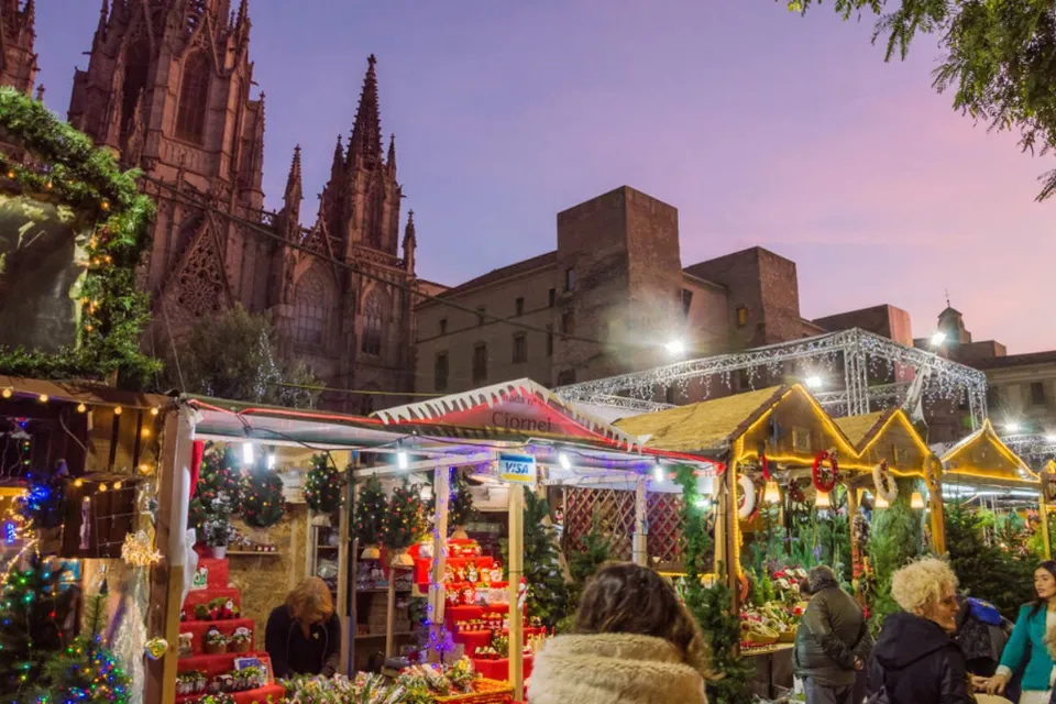 Fira de Santa Llúcia - Barcelona - España - Mercadillo de Navidad 